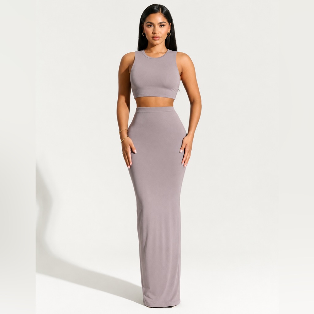 Naked Wardrobe The Smooth Skirt Set